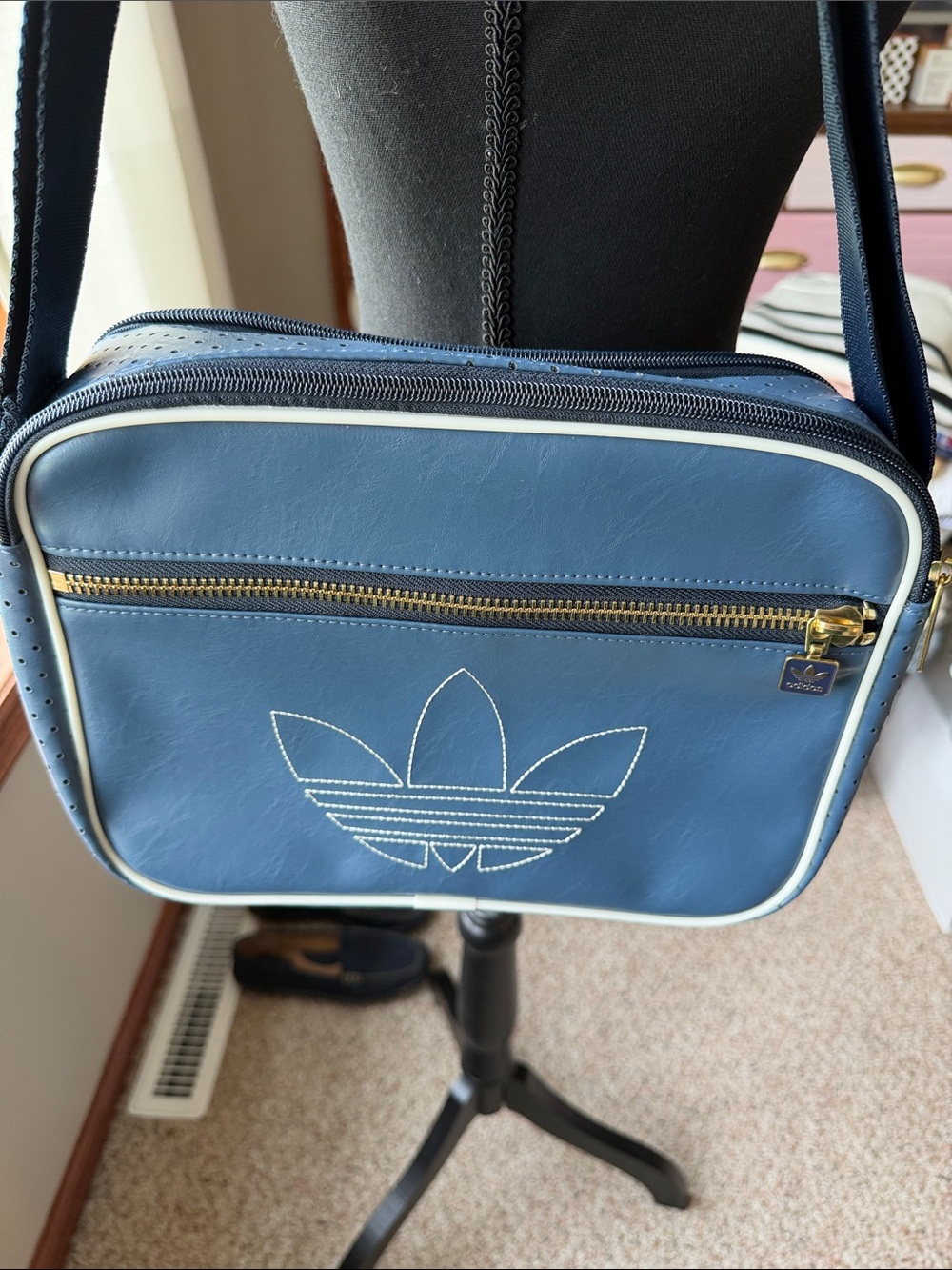 adidas blue crossbody bag
